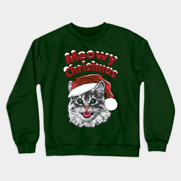 Meowy Christmas Crewneck Sweatshirt by M2M